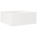  Plantekasse hvit 110x110x46 cm heltre furu
