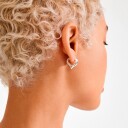 Pilgrim Iris Earrings Silver Plated   Silver   ONE SIZE