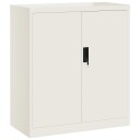  Arkivskap hvit 79x40x90 cm stål