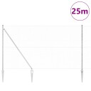  Gjerde med innlegg. sølv 1.6 x 25 m PVC belagt stål