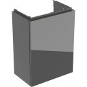 Geberit Acanto servantskap 39,2x24,6 cm grått glass