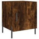 vidaXL Nattbord røkt eik 40x40x50 cm konstruert tre
