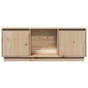 vidaXL TV-benk grå 110,5x35x44 cm heltre furu