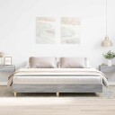 Sengeramme uten madrass grå sonoma 180x200 cm konstruert tre