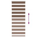  Sebragardin brun 65x100 cm stoff bredde 60,9 polyester