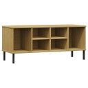  Skohylle med metallben brun 106x35x45 cm heltre OSLO 8720845578022