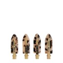 4-Set Of Make Up Clips, Tortoise & Black And White Black and WHite