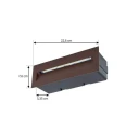 Lucande - Loya LED Indbygnings Vegglampe 23x8 IP54 Rust