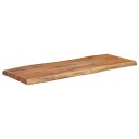  Vegghylle 100x40x2,5 cm rektangulær heltre akasie naturlig kant