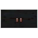 vidaXL Veggskap 2 stk svart 60x30x30 cm heltre furu