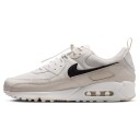 Nike Air Max 90 Herre White/Black/Lt Orewood Brn 45