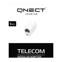 Qnect RJ45-RJ45 8P8C Modulær forlenger 