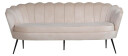 Nice sofa 3 seter velour beige.