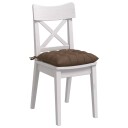  Seteputer 2 pcs Brun 40 x 40 x 6 cm stoff