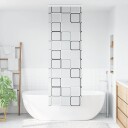 Dusjrullgardin med kassett 80x240 cm Stoffbredde 76 cm