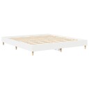 Sengeramme uten madrass hvit 180x200 cm konstruert tre