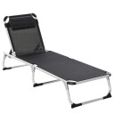 Ergonomisk sammenleggbar solseng i sort mesh