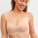 Calida BH Natural Skin Seamless Soft Bra Beige Small Dame