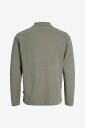 Jack & Jones   Langermet pologenser Jprblaethan Ls Zip Polo   Grå