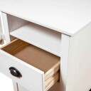 vidaXL Skrivebord Hill hvit 150x50x74 cm heltre furu