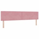  LED Hodegavl Krystallknapp Tuftet Rosa 100 cm Fløyel