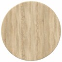 vidaXL Bordplate Ø 40 x 1,5 cm Rund Konstruert tre Sonoma eik