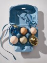 Georg Jensen Påskeegg 2025 rustfritt stål med 18K gull