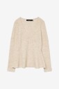 Vero Moda - Pullover vmDesma LS U-neck Peplum Pullover G - Beige