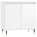 vidaXL Servantskap høyglans hvit 58x33x60 cm konstruert tre