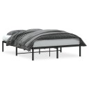  Sengeramme i metall svart 135x190 cm
