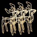 vidaXL Julereinsdyrfigurer 3 stk varmhvit 76x42x87 cm