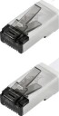 Maxtrack TI56 10L Cat8.1 U/FTP flat patchkabel hvit 10 m