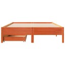  Sengeramme uten madrass brun 150x200 cm heltre furu 8721102940989