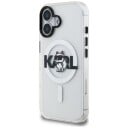Karl Lagerfeld MagSafe Mobildeksel til iPhone 16 med Choupette Sketch Logo - Gjennomsiktig