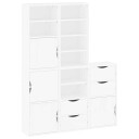  Sideskap 5 stk ODDA hvit 40x24x79 cm heltre furu
