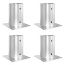 vidaXL Rund bakkenagel 4 stk. Sølv 15 x 15 x 15 cm Metall