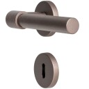 Beslag Design Helix 200 Plain Euro Standard Door Handle Dark Bronze
