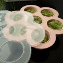 Tiny Tot Freezing Cubes Silicone Container Green