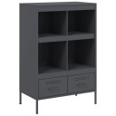  Highboard antrasitt 68x39x101,5 cm kaldvalset stål