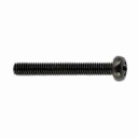 Svarte M2,5 × 20 mm Skruer Med PH1-KRYSSPOR, 100 Stk