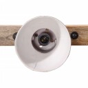  Vegglampe 25 W mørkerød 65x25 cm E27