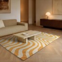 Ullteppe   Aiz Hand Tufted Wool Premium gul Størrelse: 160 x 230 cm