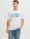 Jack & Jones Jjejeff Logo Tee Ss Sn White XS
