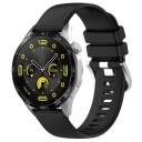 Silikonarmbånd 22 mm til Huawei Watch GT 4 46 mm Svart