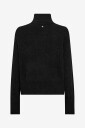 MOS MOSH   Kardigan MMThora Knit Zip Cardigan   Svart