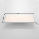 Lindby Stenley LED-panel, 4 000 K, 59 cm x 29 cm