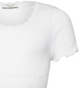 Rosemunde T skjorte Rib Balta Ny White m. Blonder Rosemunde 14 år 164 T skjorte Hvit