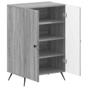 vidaXL Sko Skap BREDA 59,5 x 39,5 x 90 cm Konstruert tre Grå Sonoma