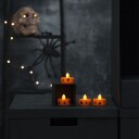 Batteridrevne telys Halloween LED   4 pakning