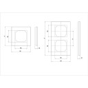 Schneider Electric Exxact Solid Kombinasjonsramme glass, titan 1 rom, Strømbrytere & vegguttak